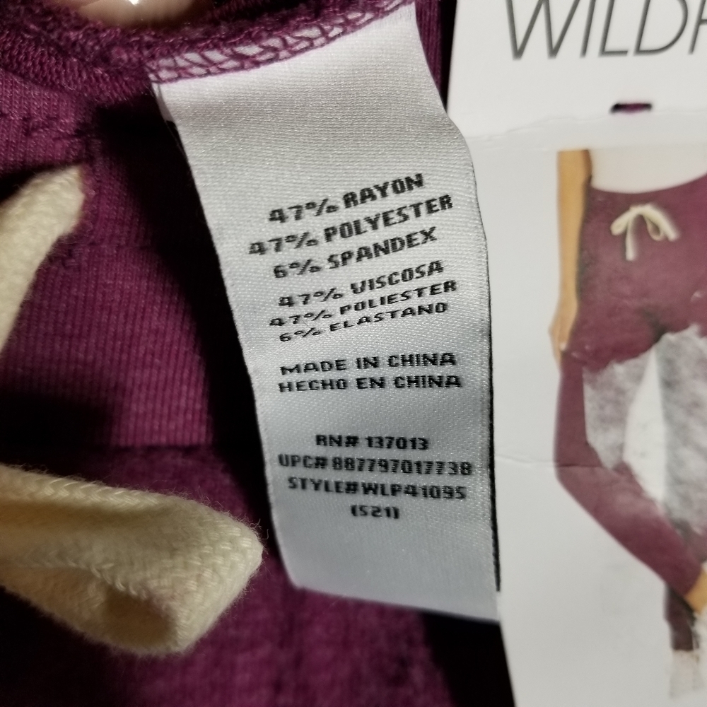 Wildfox | NWT Everyday Cozy Magenta Purple Joggers - Picture 8 of 8